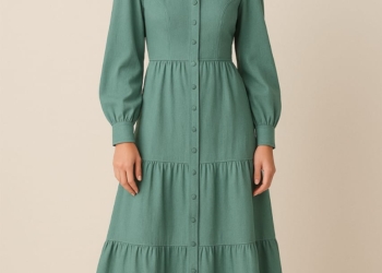 Elegant Sea Green Western Maxi Dress for Women | EZZABEE
